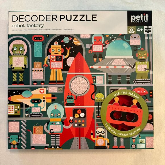 Petit Collage - Robot Factory 100-Piece Decoder Puzzle - Picture 6 of 9